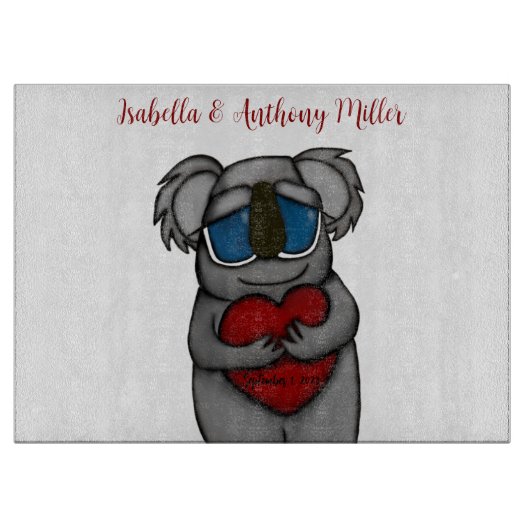 かわいいコアラベア カッティングボード (正面)