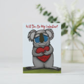 かわいいコアラベア シーズンポストカード (スタンド正面)