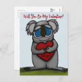 かわいいコアラベア シーズンポストカード (正面/裏面)