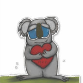 かわいいコアラベア シール (正面)