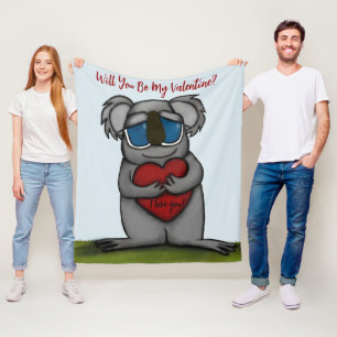 かわいいコアラベア フリースブランケット