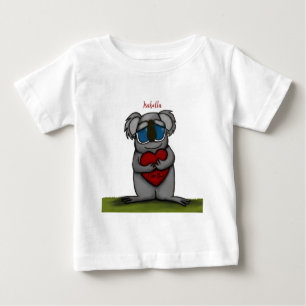 かわいいコアラベア ベビーTシャツ
