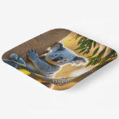 かわいいコアラベア ペーパープレート (傾斜あり)