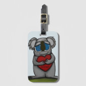 かわいいコアラベア ラゲッジタグ (正面縦)