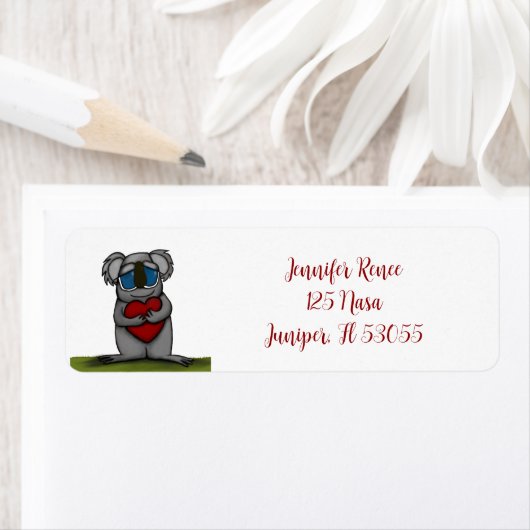 かわいいコアラベア ラベル (インサイチュ)