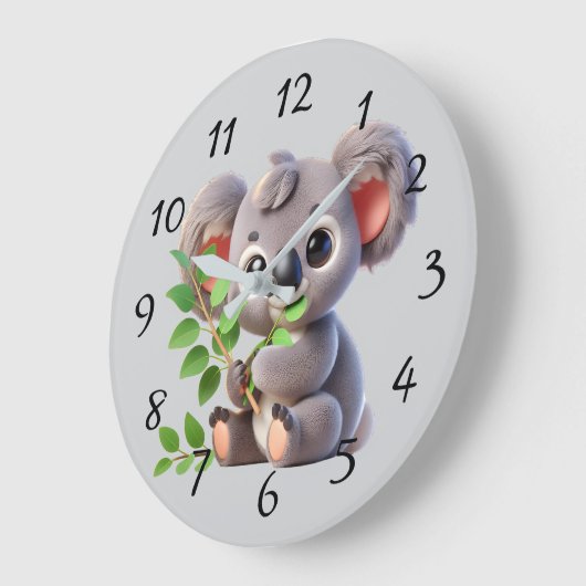 かわいいコアラベア ラージ壁時計 (傾斜)