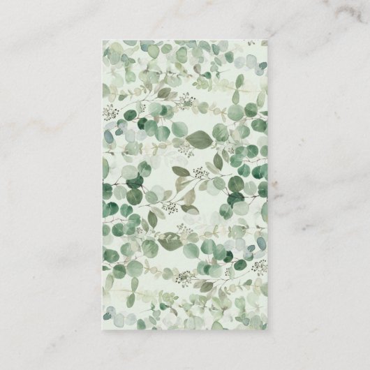 かわいいコアラベビーベビーシャワーおむつラッフルチケット エンクロージャーカード (裏面)