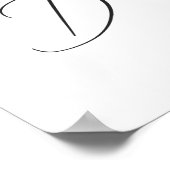 かわいいコアラボホグリーンユーカリ歓迎サイン ポスター (角)