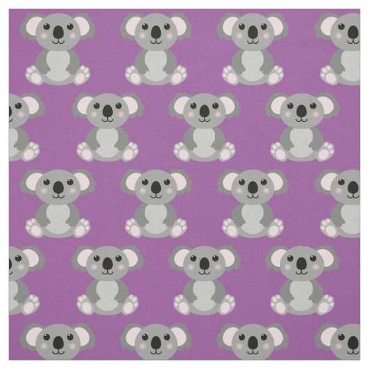 かわいいコアラ子供たちの漫画 ファブリック (見本)