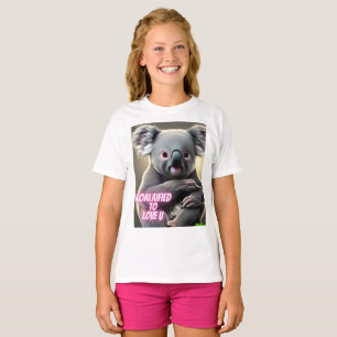 かわいいコアラ座って引用文コーラフィッドユー Tシャツ