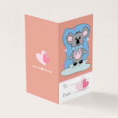 かわいいコアラ教室バレンタインデー折りカード (外部)