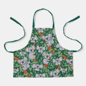 かわいいコアラ柄 エプロン (正面)