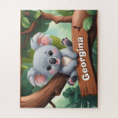 かわいいコアラ熊の名前 ジグソーパズル (縦)