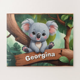 かわいいコアラ熊の名前 ジグソーパズル