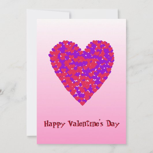 かわいいコアラ熊バレンタインデー 招待状 (裏面)