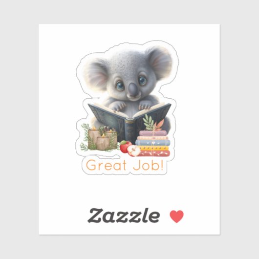 かわいいコアラ素晴らしベア先生カスタムカットビニル シール (シート)