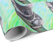 かわいいコアラ絵画ズ ラッピングペーパー (ロールコーナー)