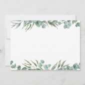 かわいいコアラ緑の誕生日写真招待状 サンキューカード (裏面)