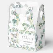 かわいいコアラ緑の赤ちゃんシャワーありがとう フェイバーボックス (オープン)