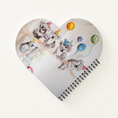 かわいいコアラ誕生日パーティーバルーンボーイズ子供 ノートブック (裏面)