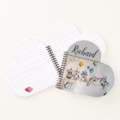 かわいいコアラ誕生日パーティーバルーンボーイズ子供 ノートブック (内部)