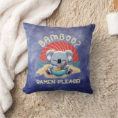 かわいいコアラ食べーのラーメンヴィンテージサンシャイン クッション (ブランケット)