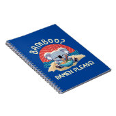 かわいいコアラ食べーのラーメンヴィンテージサンシャイン ノートブック (右側)