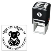 かわいいコアラ オーストラリア 図書館 本の名前 セルフインキングスタンプ (インサイチュ)