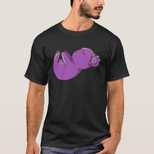 かわいいコアラ オーストラリア 睡眠ヨガポーズ Tシャツ (正面)