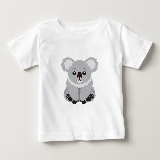 かわいいコアラ ベビーTシャツ (正面)
