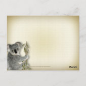 かわいいコアラ ポストカード (裏面)