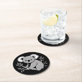 かわいいコアラ ラウンドペーパーコースター (インサイチュ)