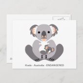かわいいコアラ – 動物愛好家 – 野生動物 – 有袋類 ポストカード (正面/裏面)