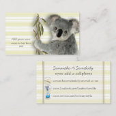 かわいいコアラ 名刺 (正面/裏面)
