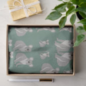 かわいいコアラeucalyptusグリーンパターン 薄葉紙 (ギフト)