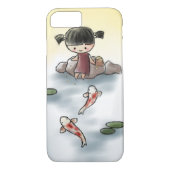 かわいいコイのiPhone 7の場合 Case-Mate iPhoneケース (裏面)