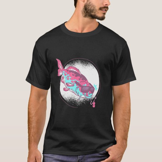 かわいいコイ釣り Tシャツ (正面)