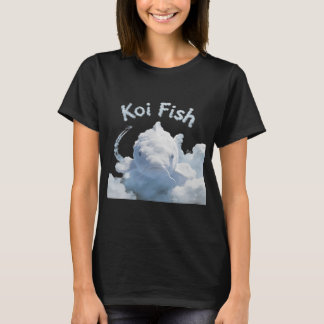 かわいいコイ魚アニメ日本のストリートウェアノベルティ Tシャツ