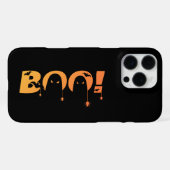 かわいいコウモリとクモのタイポグラフィ iPhoneケース (裏面横)