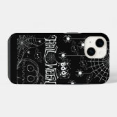 かわいいコウモリと怖いカボチャのiPhoneケース iPhoneケース (裏面横)