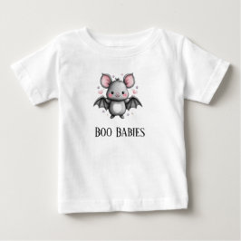 かわいいコウモリのブー・ベイビーズ ベビーTシャツ