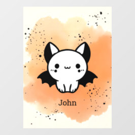 かわいいコウモリの友達 - かわいいミニマルなベビーアート ウィンドウサイン