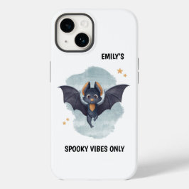 かわいいコウモリ 名前入り ハロウィン スプーキー Case-Mate iPhone 14ケース