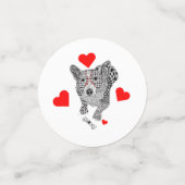 かわいいコカラフルルギテーブル紙吹雪 コンフェッティ (スモール正面)