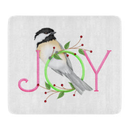 かわいいコガラの"Joy" カッティングボード