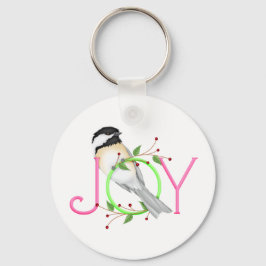 かわいいコガラの"Joy" キーホルダー