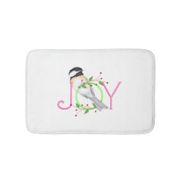 かわいいコガラの"Joy" バスマット
