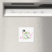 かわいいコガラの"Joy" マグネット (インサイチュ (食洗機))