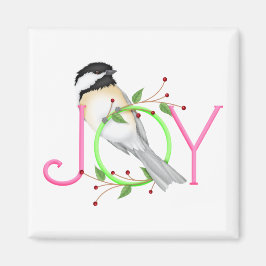 かわいいコガラの"Joy" マグネット