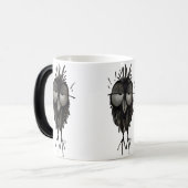 かわいいコキンメフクロウ モーフィングマグカップ (正面左)